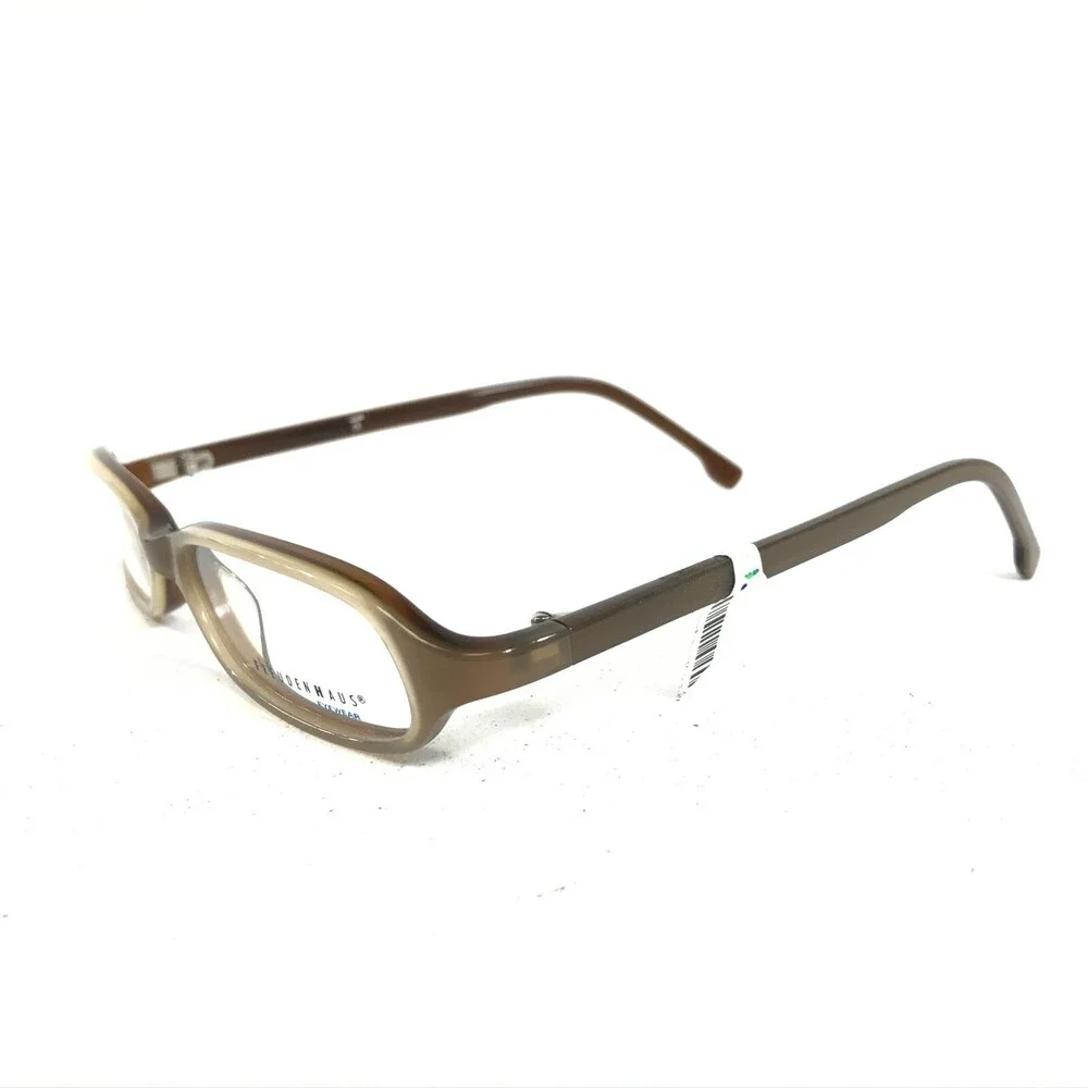 FreudenHaus Paris Khaki Eyeglasses Frames Clear Brown Round Oval 44-16-130